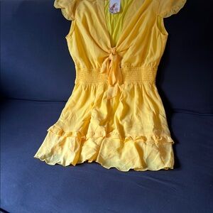 Yellow Mini Dress